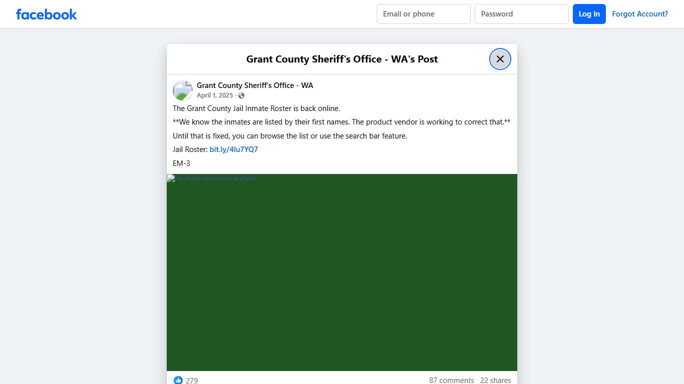 The Grant County Jail... - Grant County Sheriff's Office - WA | Facebook